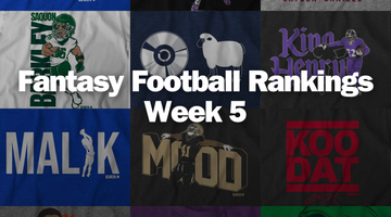 Week 5 Fantasy Football Rankings: Top 10 at Each Position