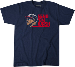 Ron Washington: Send 'Em Wash Adult T-Shirt