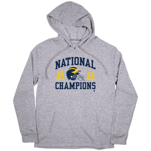 Michigan Football: National Champs Helmet 2023 Adult T-Shirt