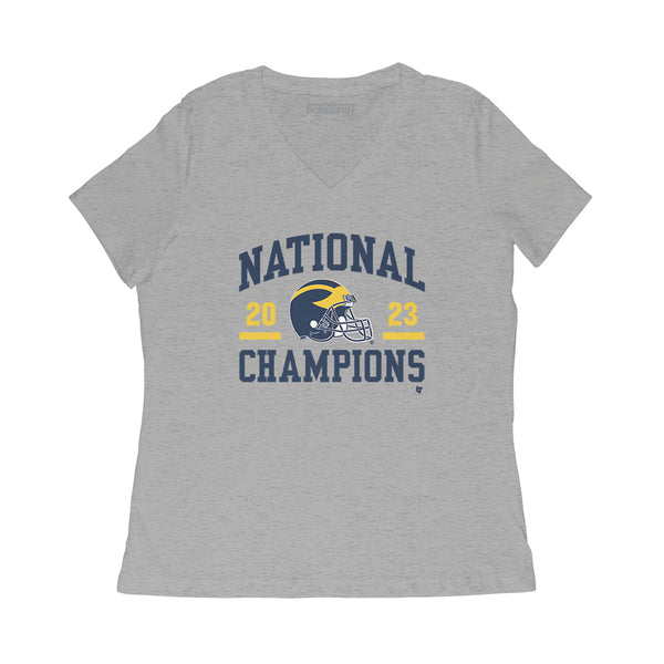 Michigan Football: National Champs Helmet 2023 Adult T-Shirt