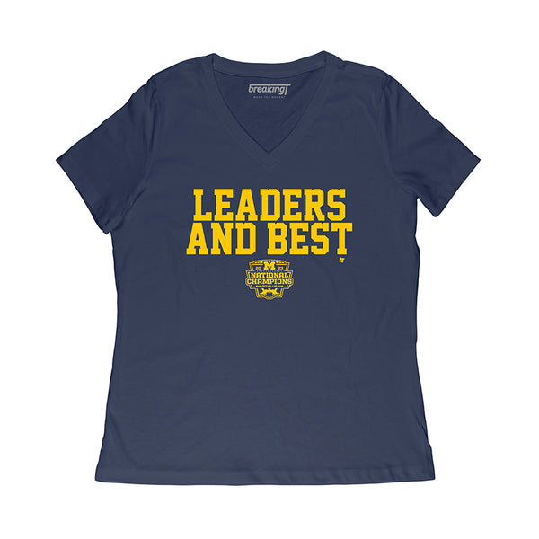 Michigan Football: National Champs Leaders And Best 2023 Adult T-Shirt