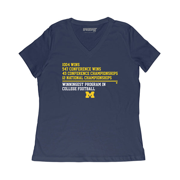 Michigan Football: Winningest Program National Champions Adult T-Shirt