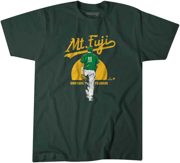 Shintaro Fujinami Mt. Fuji Shirt, Oakland - MLBPA Licensed - BreakingT