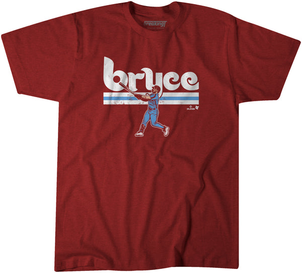 Bryce Harper: Slugger Swing Shirt - MLBPA Licensed - BreakingT