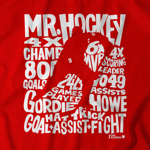 Gordie Howe: Word Art