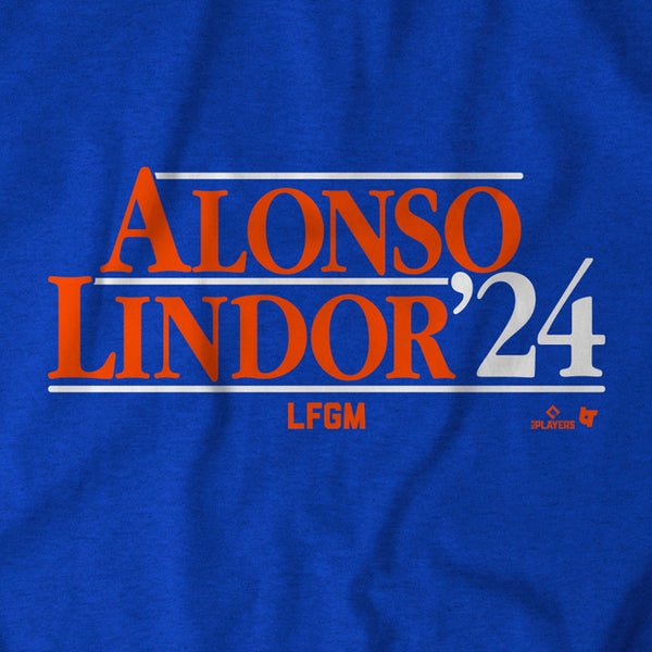 Alonso Lindor '24 Shirt + Hoodie, New York - MLBPA Licensed -BreakingT