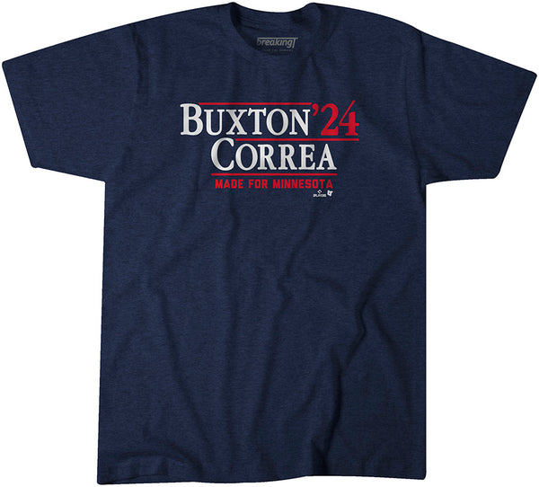 Buxton Correa '24 Shirt+Hoodie, Minnesota - MLBPA Licensed - BreakingT