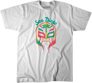 Lucha Mask Shirt + Hoodie - San Diego Baseball - BreakingT