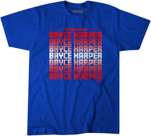 Bryce Harper Name Fade Shirt - MLBPA Licensed - BreakingT