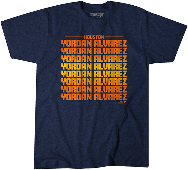 Yordan Álvarez: Name Fade Shirt - MLBPA Licensed - BreakingT