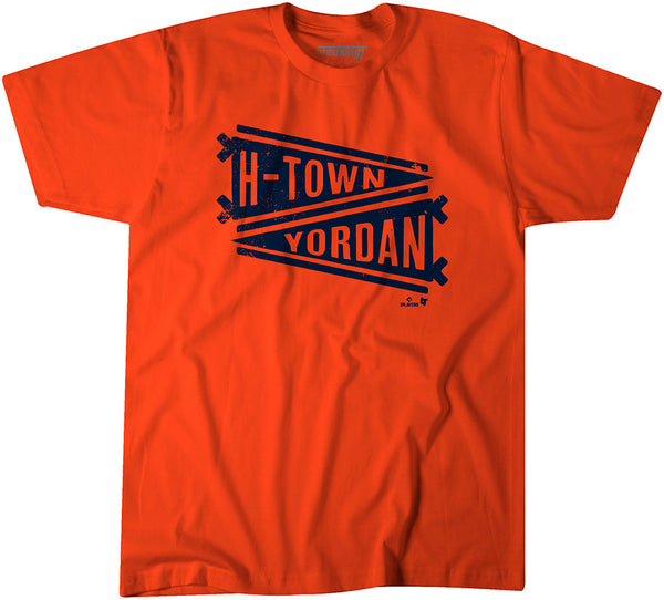 Yordan Álvarez: Name Pennant Shirt - MLBPA Licensed - BreakingT