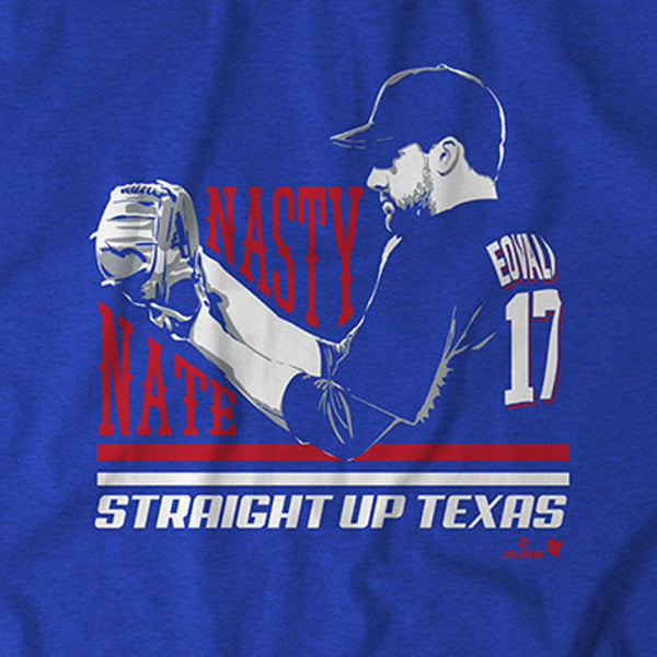 Nathan Eovaldi: Nasty Nate Shirt, Texas - MLBPA Licensed - BreakingT