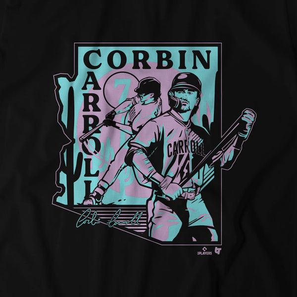 Corbin Carroll Shirt, Arizona Baseball - MLBPA Licensed - BreakingT