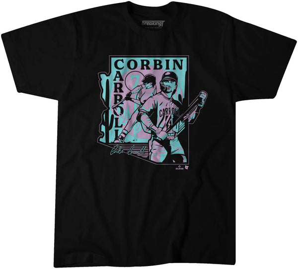 Corbin Carroll Shirt, Arizona Baseball - MLBPA Licensed - BreakingT