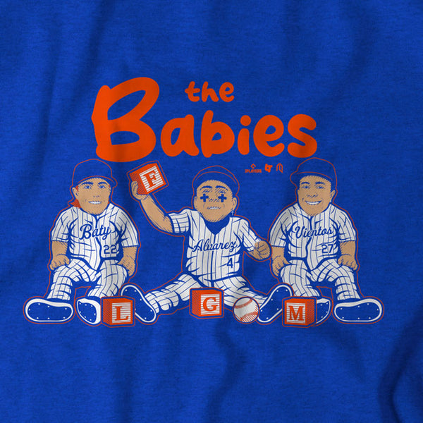 Baty, álvarez, & Vientos Babies Shirt -MLBPA- AthleteLogos + BreakingT