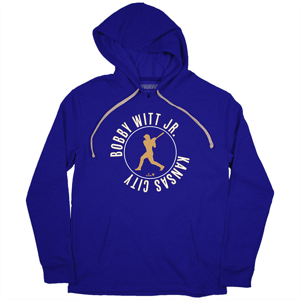 Bobby Witt Jr.: Swing Circle Shirt + Hoodie, KC - MLBPA - BreakingT