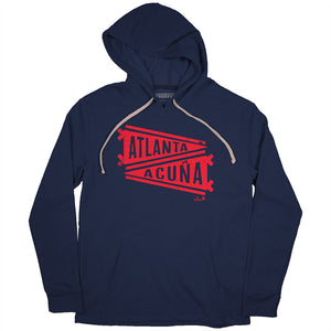 Ronald Acuña Jr.: Name Pennant Shirt - Atlanta-MLBPA Licensed-BreakingT