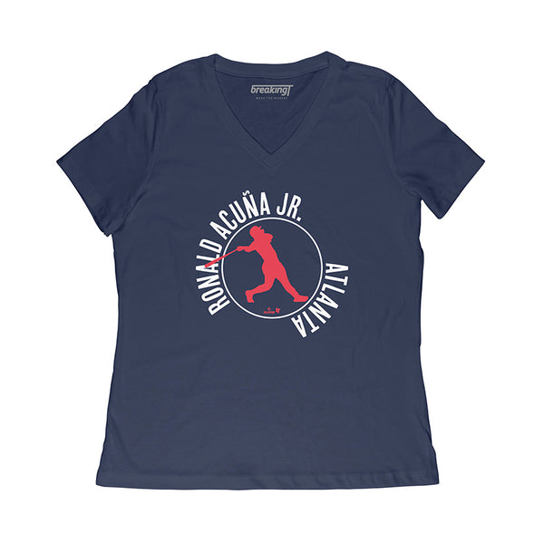 Ronald Acuña Jr.: Swing Circle Shirt - Atlanta-MLBPA Licensed-BreakingT