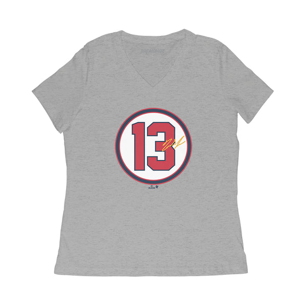 Ronald Acuña Jr.: Number Circle Shirt- Atlanta-MLBPA Licensed-BreakingT