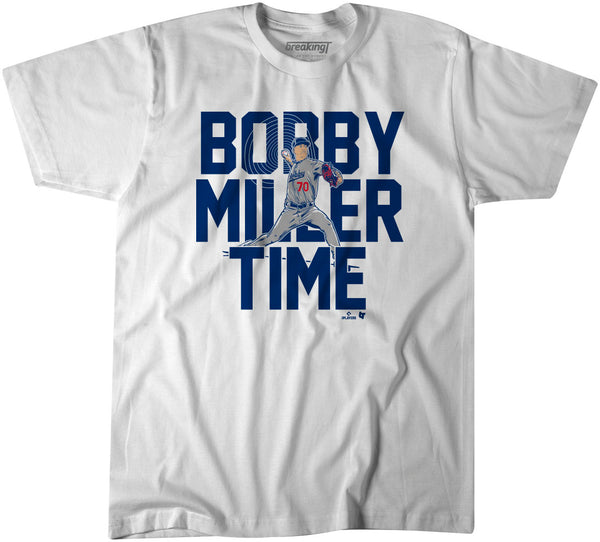 Bobby Miller Time Shirt, Los Angeles - MLBPA Licensed - BreakingT