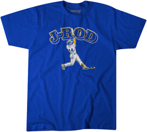 Julio Rodríguez: Slugger Swing Shirt - MLBPA Licensed - BreakingT