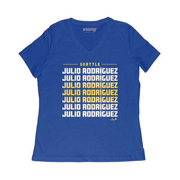 Julio Rodríguez: Name Fade Shirt - MLBPA Licensed - BreakingT