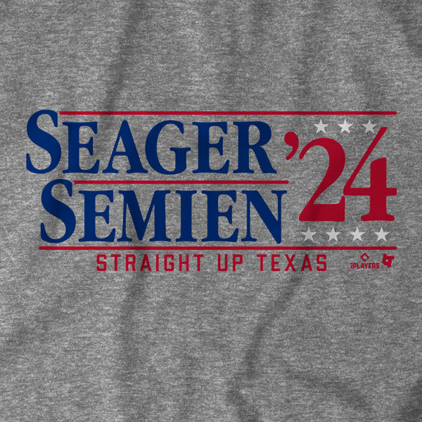 Seager Semien '24 Shirt, Texas Baseball - MLBPA Licensed - BreakingT