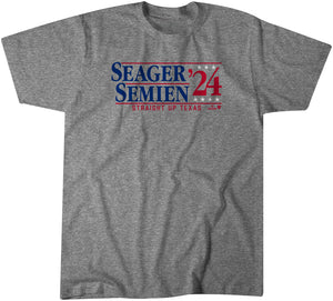 Seager Semien '24 Shirt, Texas Baseball - MLBPA Licensed - BreakingT