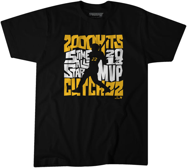 Andrew McCutchen: Pittsburgh Icon Shirt - MLBPA Licensed - BreakingT