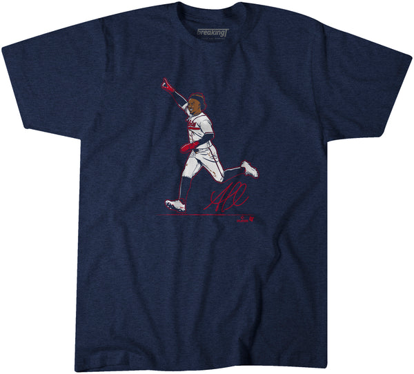 Ozzie Albies Superstar Pose Shirt - MLBPA Licensed - BreakingT