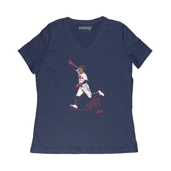 Ozzie Albies Superstar Pose Shirt - MLBPA Licensed - BreakingT