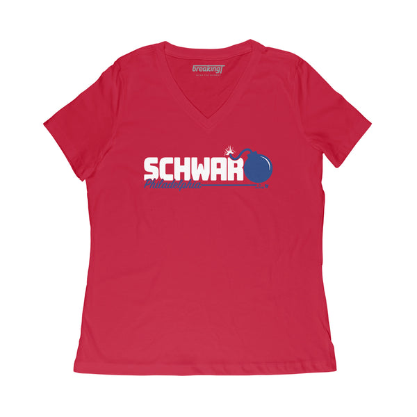 Kyle Schwarber Schwarbomb Logo Shirt, Philadelphia - MLBPA - BreakingT