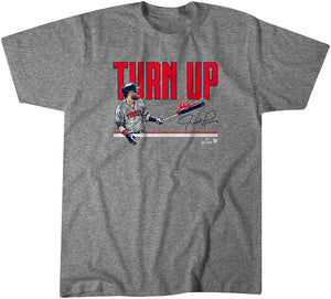 Justin Turner: Turn Up Shirt, Boston - MLBPA Licensed - BreakingT