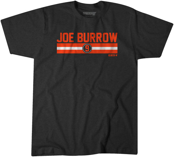 Joe Burrow: Name & Number Stripe - NFLPA Licensed - BreakingT