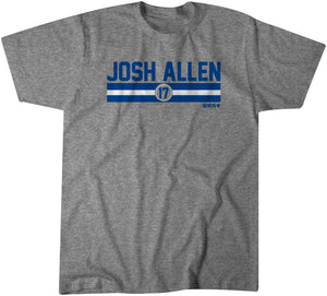 Josh Allen: Name & Number Stripe - NFLPA Licensed - BreakingT