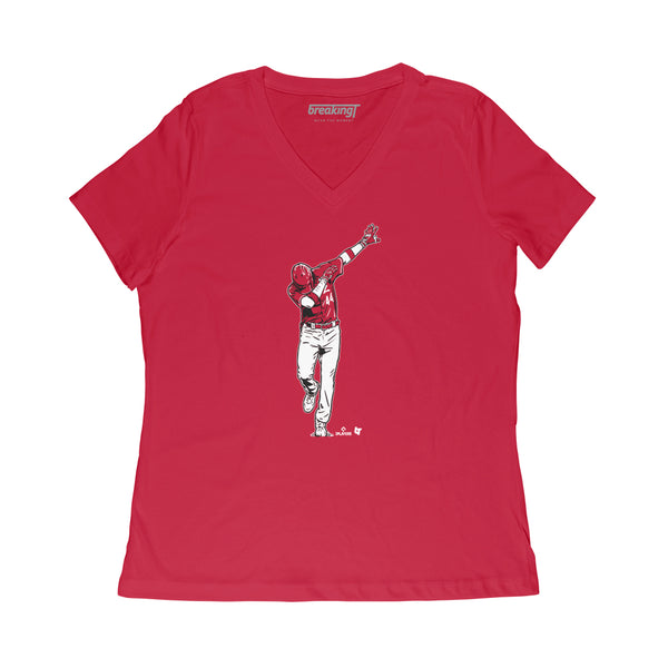 Elly De La Cruz: Home Run Dab Shirt, Cincinnati - MLBPA - BreakingT