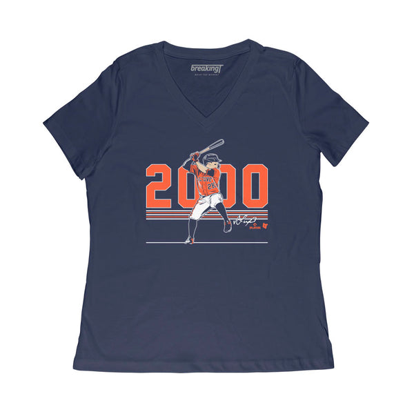 José Altuve: 2,000 Hits Shirt, Houston - MLBPA Licensed - BreakingT