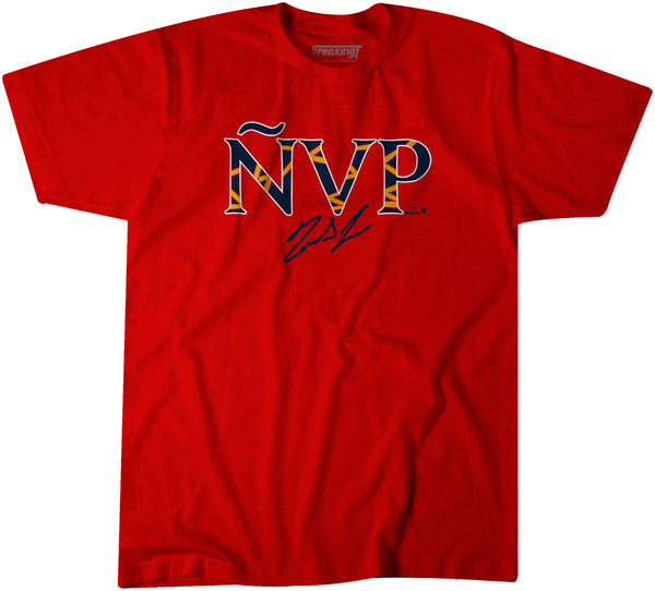 Ronald Acuña Jr.: ÑVP Shirt, Atlanta - MLBPA Licensed - BreakingT