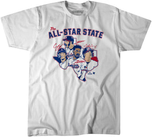 The All-Star State Shirt, Texas Baseball - MLBPA Licensed - BreakingT