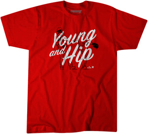 Joey Votto: Young & Hip Shirt, Cincinnati - MLBPA Licensed - BreakingT