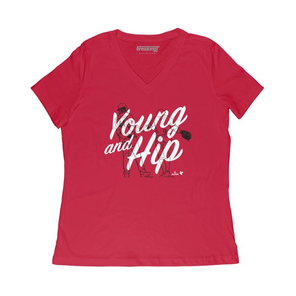 Joey Votto: Young & Hip Shirt, Cincinnati - MLBPA Licensed - BreakingT