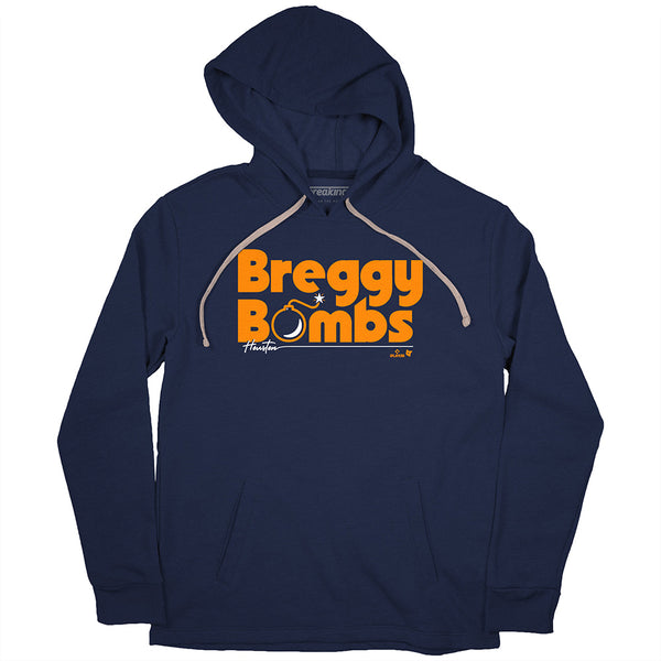 Alex Bregman: Breggy Bombs Shirt, Houston - MLBPA Licensed - BreakingT