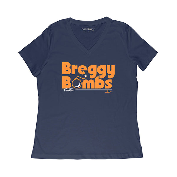 Alex Bregman: Breggy Bombs Shirt, Houston - MLBPA Licensed - BreakingT