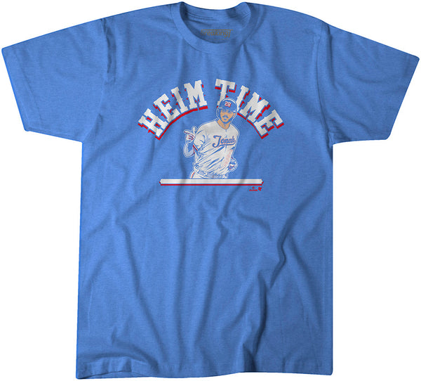 Jonah Heim Time Shirt, Texas Baseball - MLBPA Licensed - BreakingT