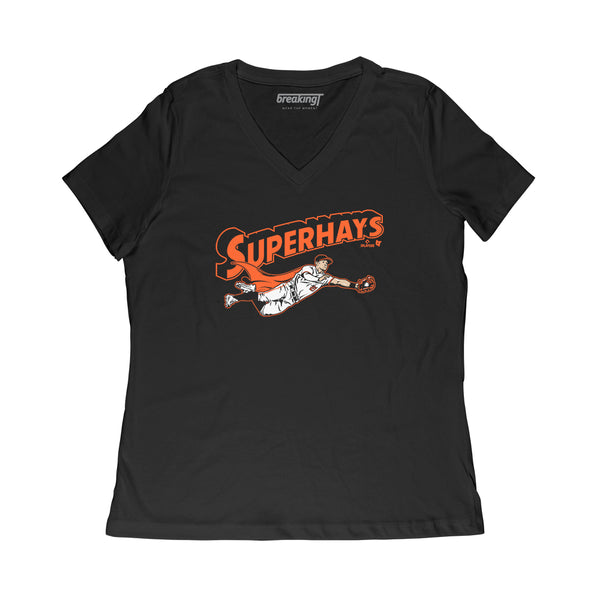 Austin Hays Superhays T-Shirt, Baltimore - MLBPA Licensed -BreakingT