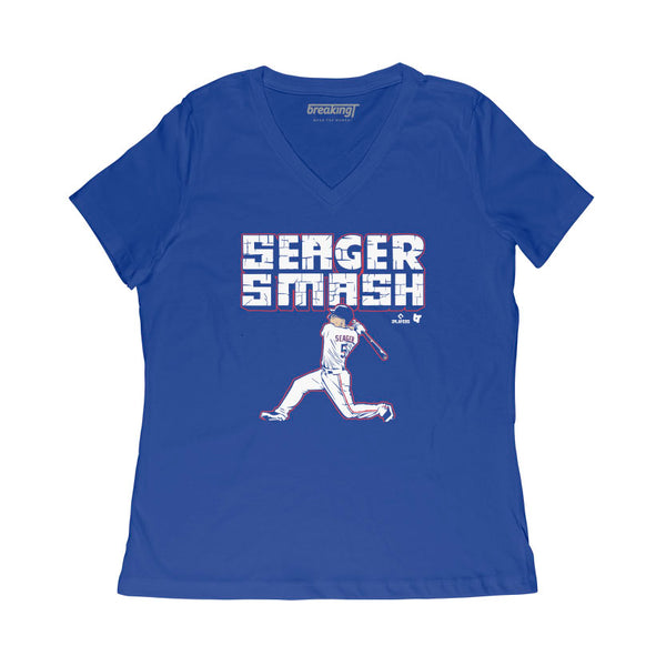 Corey Seager Smash Shirt, Texas Baseball - MLBPA Licensed -BreakingT