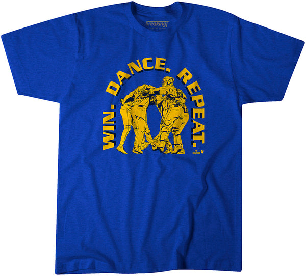 Win. Dance. Repeat. Retro Shirt, Seattle - MLBPA Licensed - BreakingT