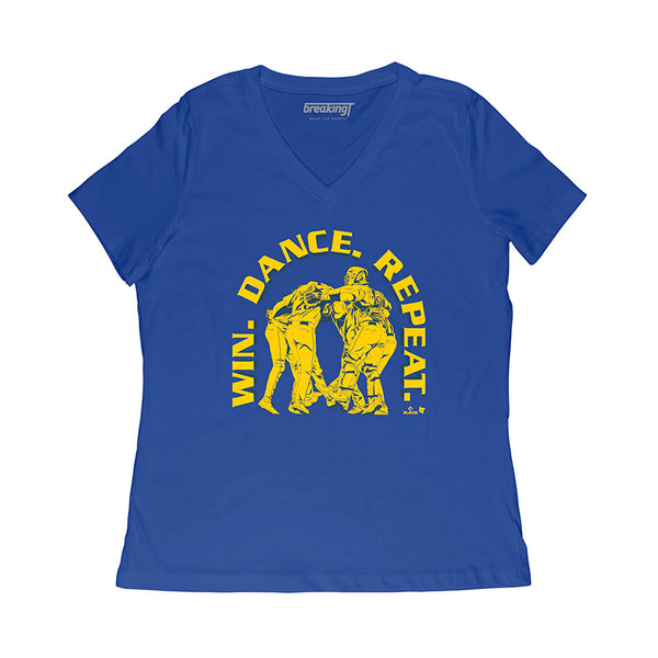 Win. Dance. Repeat. Retro Shirt, Seattle - MLBPA Licensed - BreakingT