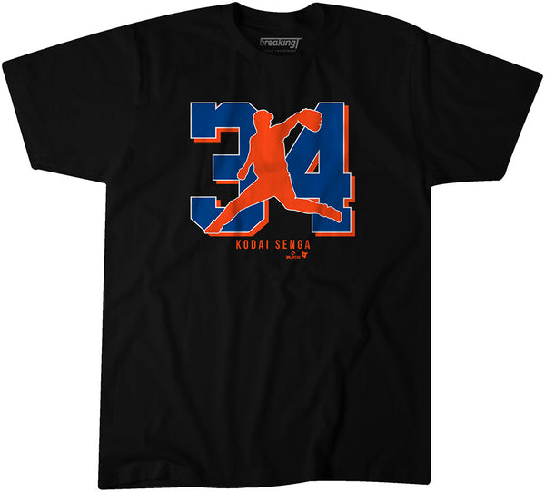 Kodai Senga 34 Number Silo Shirt, New York - MLBPA Licensed -BreakingT