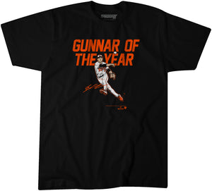 Gunnar Henderson: Gunnar of the Year Shirt - MLBPA Licensed -BreakingT